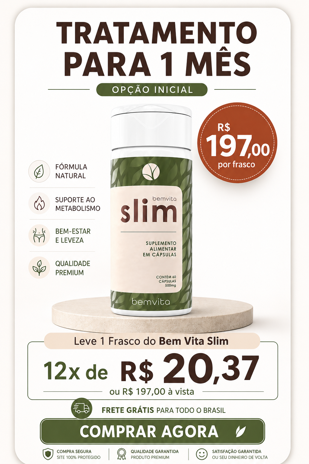 Kit Bem Vita Slim - 1 frasco