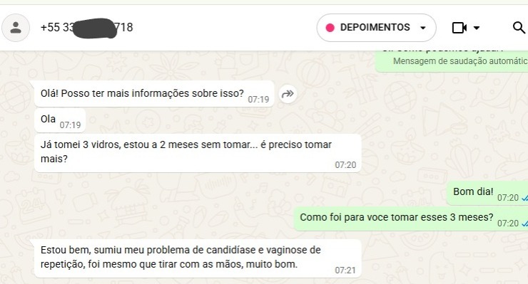 Depoimento de cliente 6